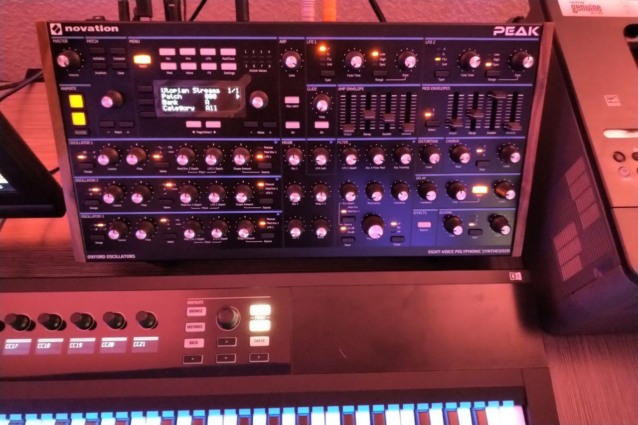 Novation Peak 8-Voice Desktop Polyphonic Synthesizer | 8-Voice Polyphonic, New Oxford Oscillators, Analog Filter, 3 Distortion Stages Per Voice, 16-Slot Mod Matrix, Onboard Effects customer photo 1