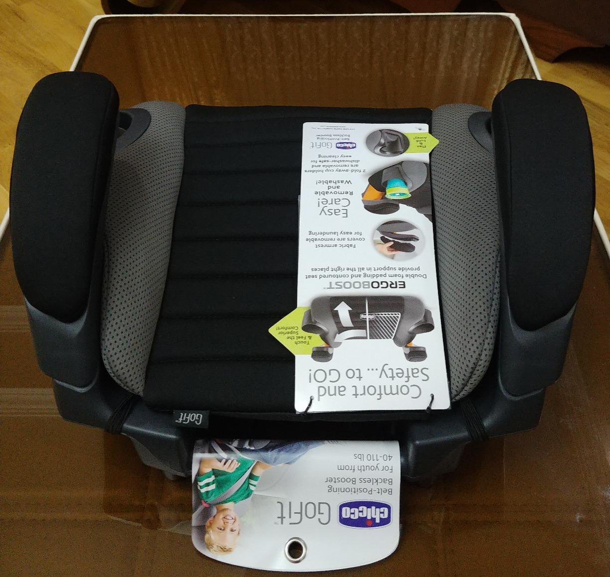Chicco GoFit Backless Booster Car Seat, Vehicle Seat Belt Install customer photo 2