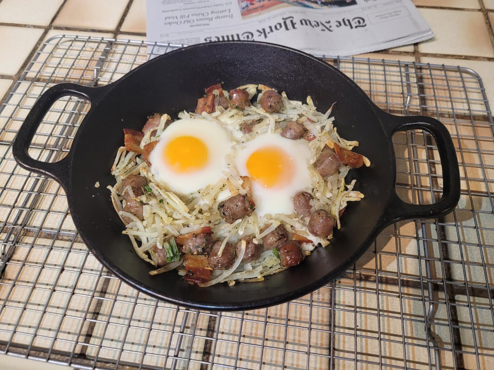 Lodge Pre-Seasoned Cast Iron Dual Handle Pan, PFAS-Free, 12 Inches customer photo 2
