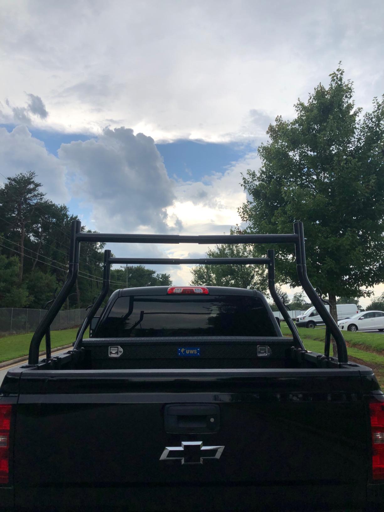 TMS 800LB Universal Pick Up Truck Ladder Rack Contractor Pick Up Rack Lumber Utility(US Patent NO. D843,922) customer photo 2