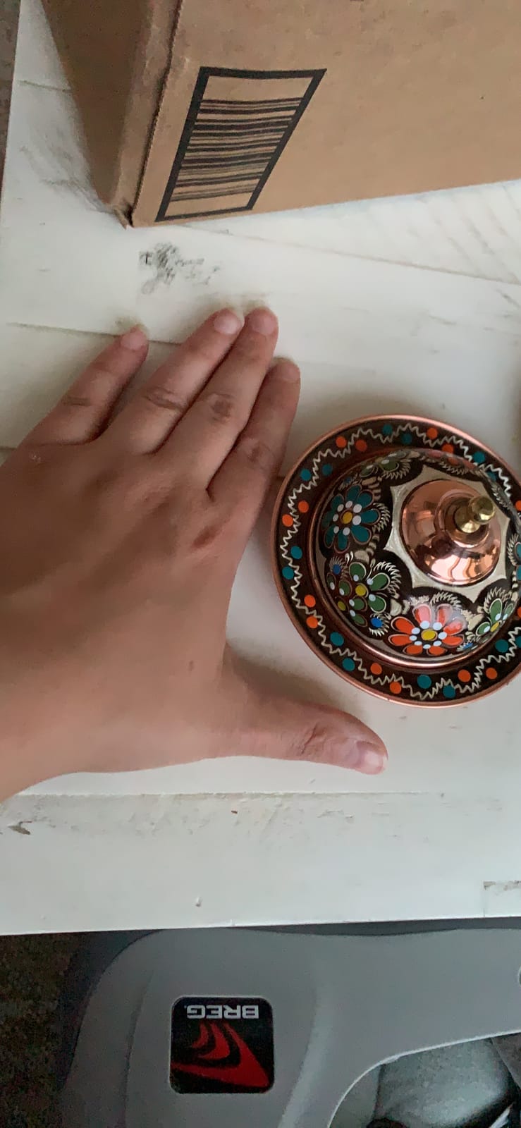 Handmade Copper Turkish Delight Candy & Sugar Mini Bowl customer photo 2