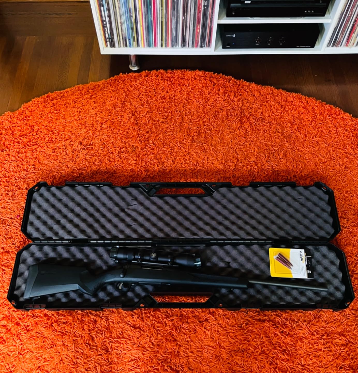 Flambeau Outdoors Express Gun Case 46in, Single Scoped Rifle, Foam, Black customer photo 1