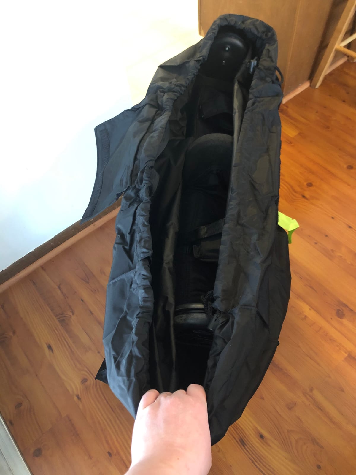 V VOLKGO XL Stroller Travel Bag for Airplane with Backpack Shoulder Straps, Stroller Cover for Air Travel, Jogger & Carrier, Waterproof Travel Cover (18x24x47 in) customer photo 2