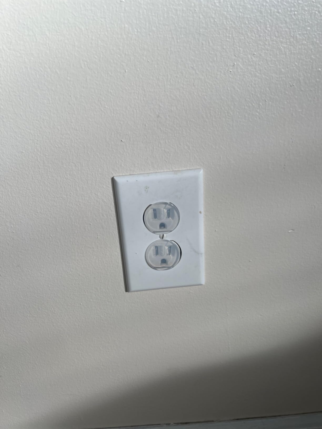 Jool Baby Outlet Covers (32 Pack) for Child Safety - Easy Adult Removal, Plug Protectors for Baby Proofing Electric Sockets - Transparent Design customer photo 1