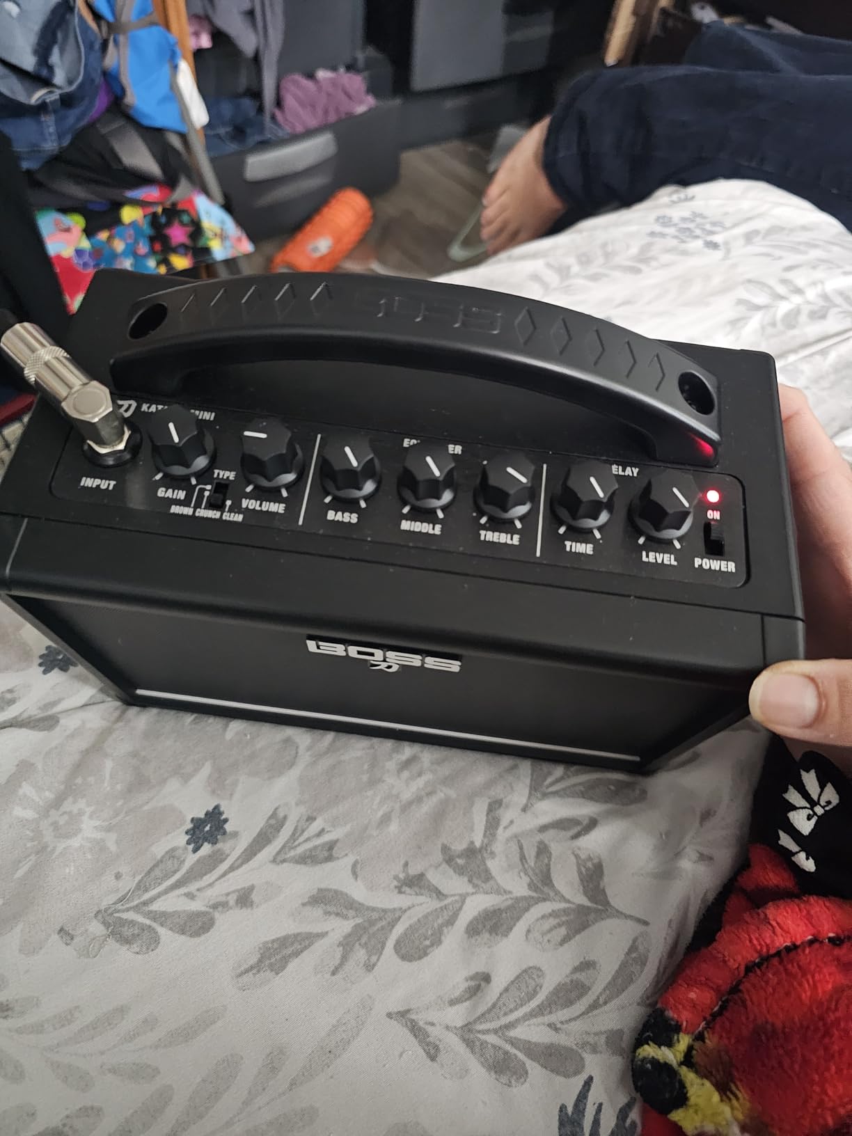 Boss Katana Mini 7-Watt Combo Amp | Ultra-compact, Travel-ready customer photo 2