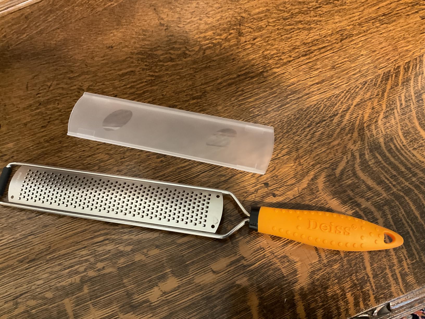 Deiss PRO Lemon Zester & Heavy Duty Grater - Parmesan, Garlic, Nutmeg, Chocolate, Fruits, Vegetables, Ginger & Cheese Shredder customer photo 1
