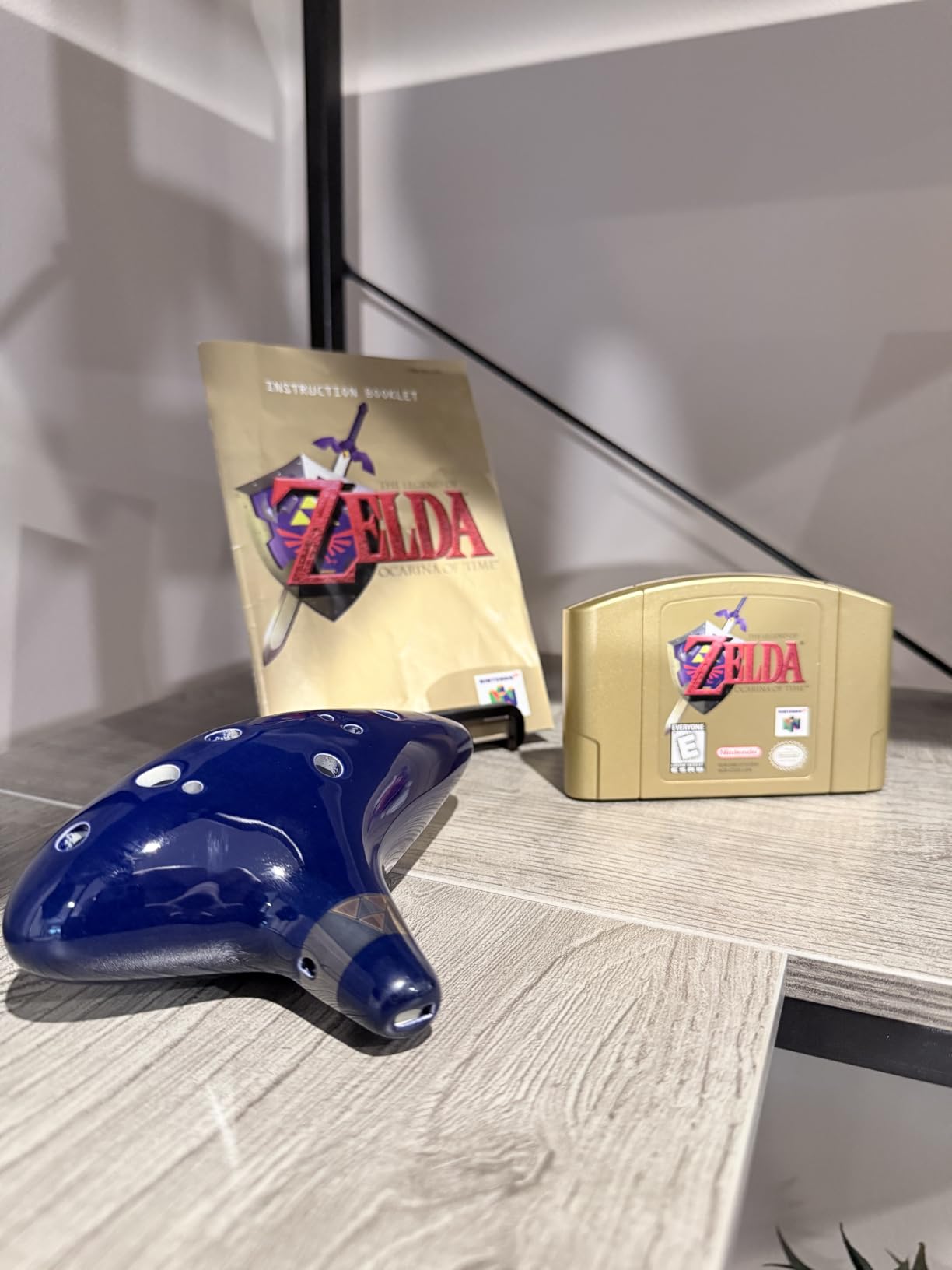 Legend of Zelda Ocarina of Time 12 Hole Alto Triforce Link Ocarina Ceramic Exclusive Replica by AWEF (Dark Blue) customer photo 1