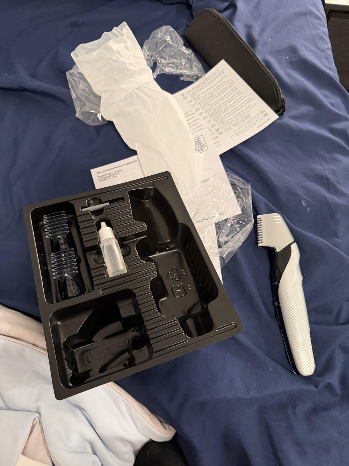 Panasonic Electric Body Trimmer for Men, Cordless Washable Wet Dry Groomer with 3 Comb Attachments, Black ER-GK60-S customer photo 2