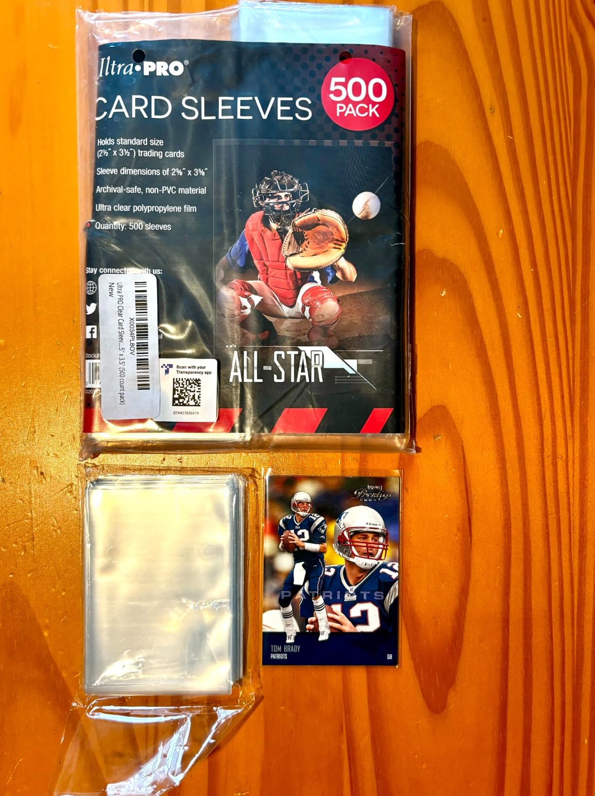 Ultra PRO - Penny Sleeves® Clear Card Sleeves for Standard Size Trading Cards measuring 2.5