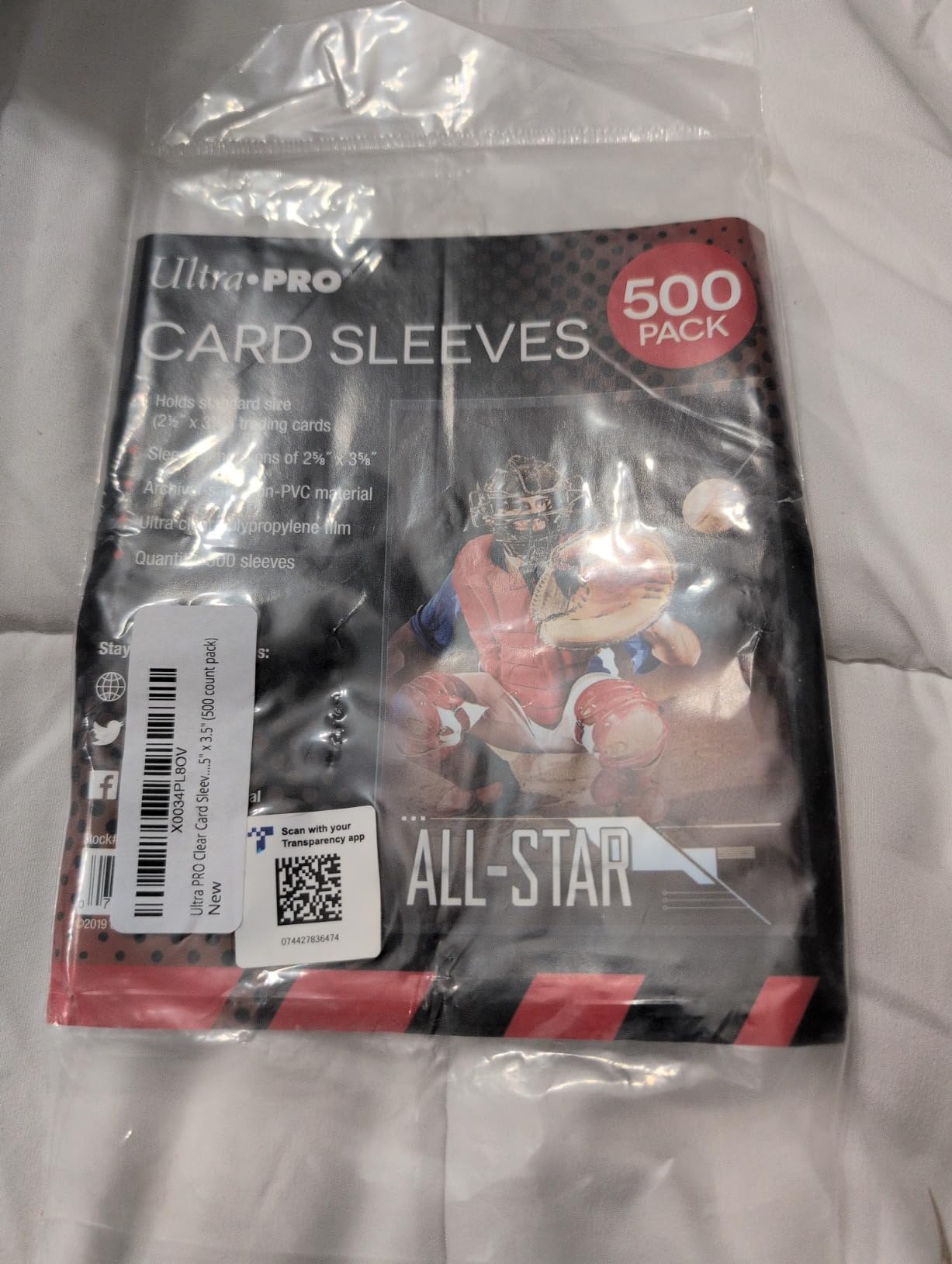 Ultra PRO - Penny Sleeves® Clear Card Sleeves for Standard Size Trading Cards measuring 2.5