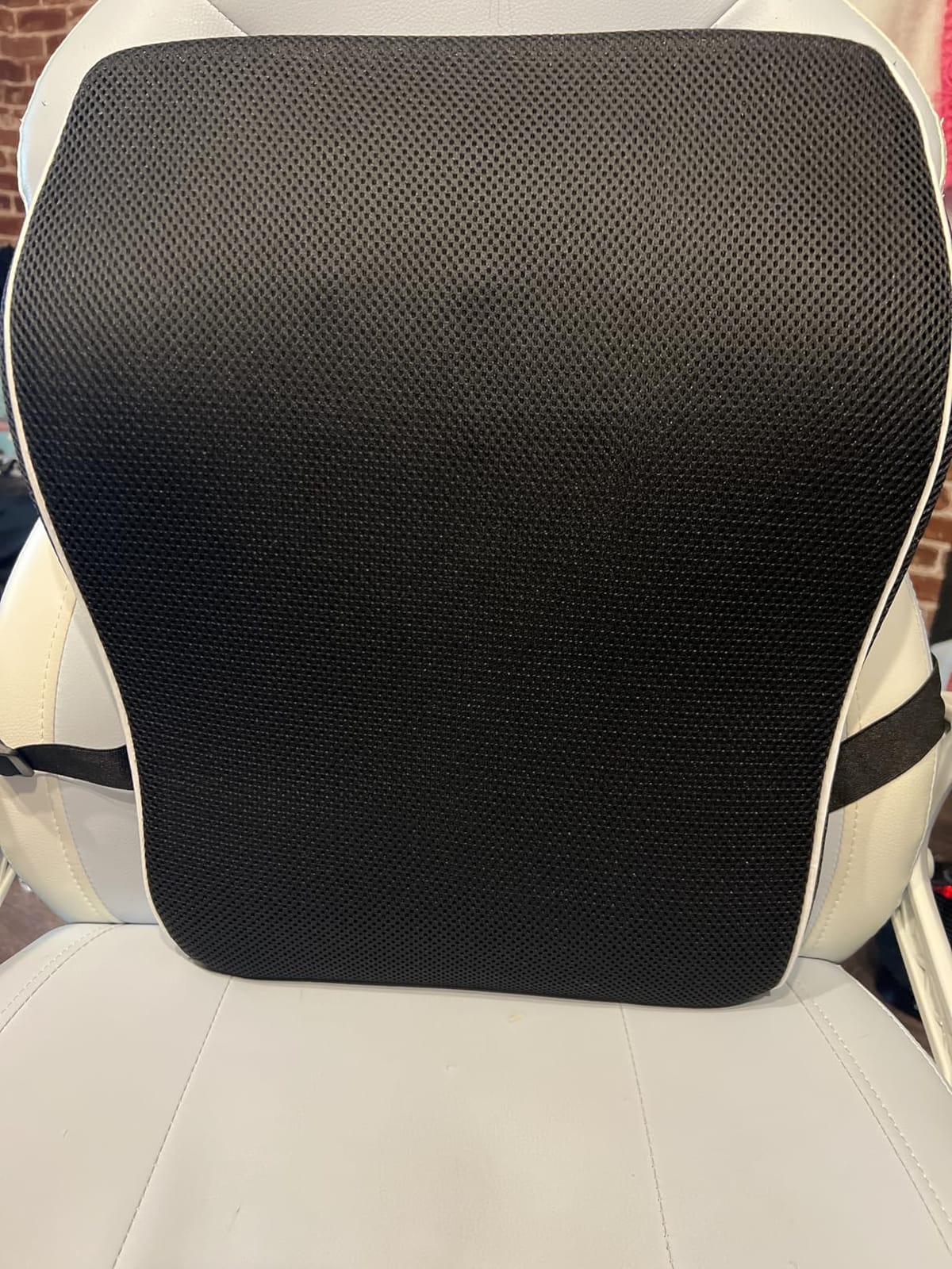 Lumbar Support Pillow for Office Chair, Office Home Essentials,Gifts for Mom,Dad, Back Support Pillow for Car, Chair Cushions,Back Pain Relief Improve Posture,Mesh Cover Double Adjustable Straps customer photo 2