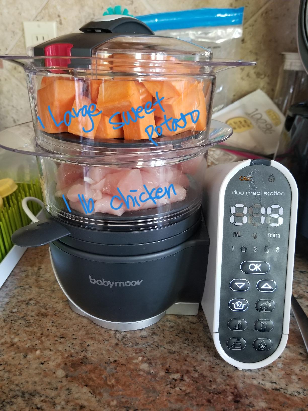 Babymoov Duo Meal Station, Baby Food Maker, Puree Maker & Processor, 6-in-1, Industrial Grey customer photo 2