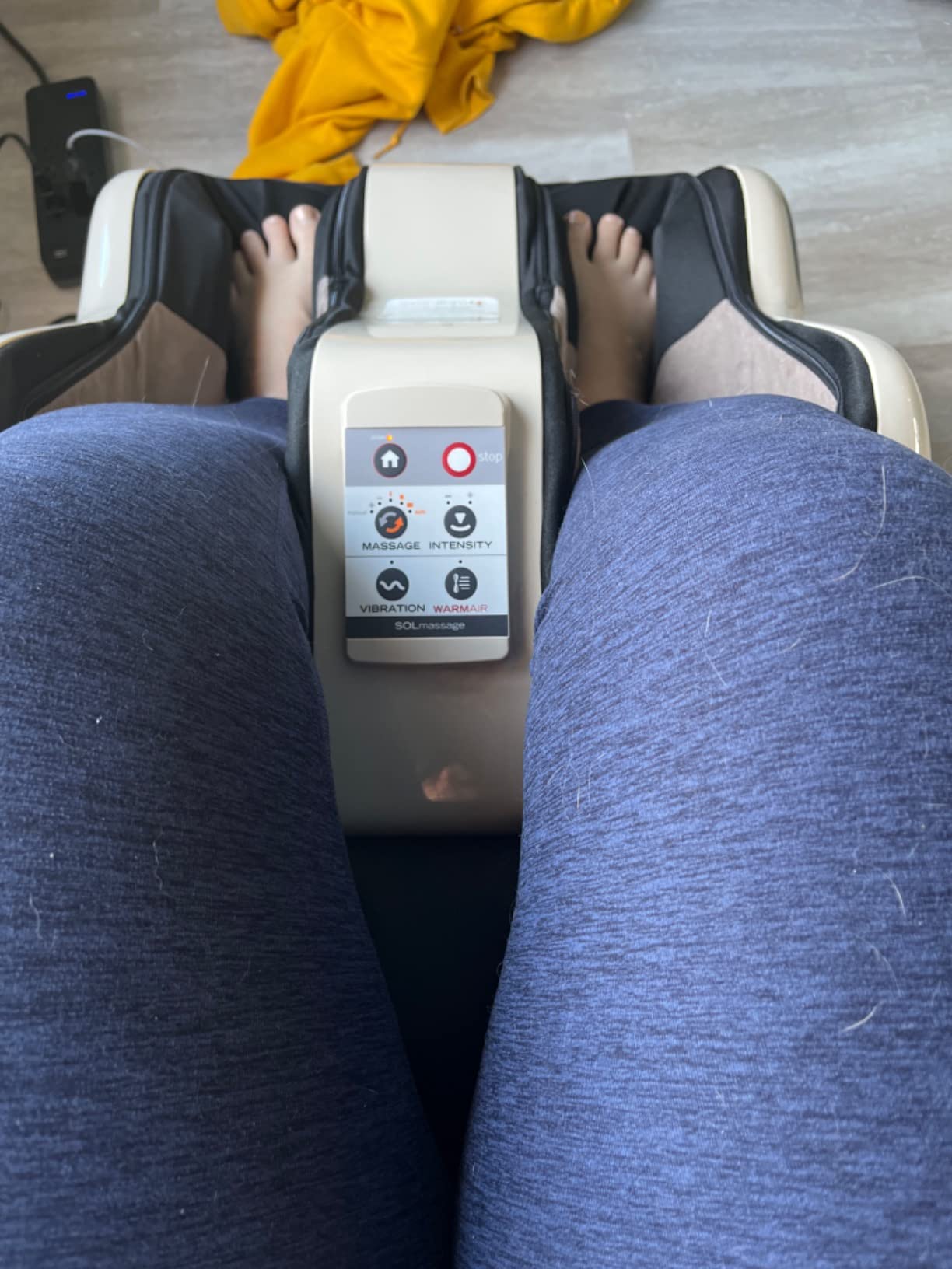 Human Touch Reflex SOL Foot & Calf Massager - Neuropathy - HSA/FSA Approved | Shiatsu Neuropathy Treatment Compression Edema Pain Relief Feet Aches Swell Calf Machine Electric Masajeador De Pies customer photo 2