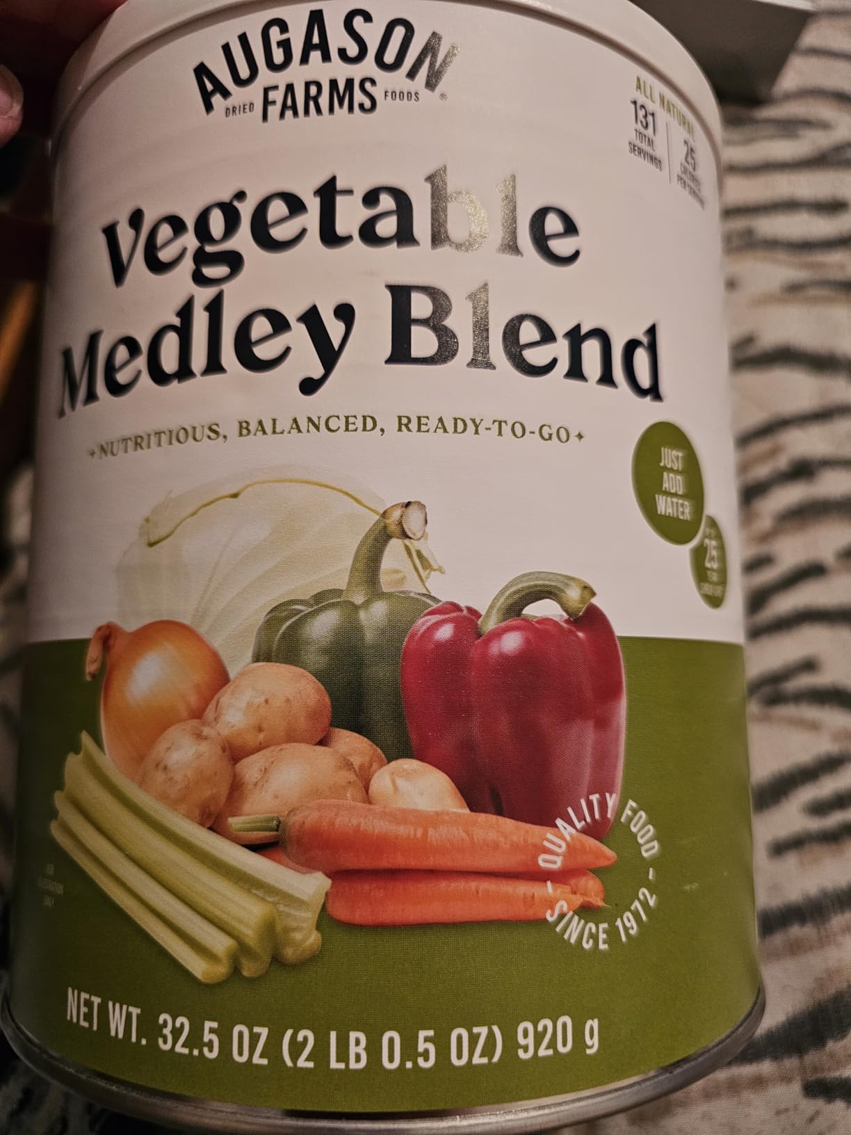 Augason Farms Vegetable Medley Blend Emergency Food Supply, 778 Servings customer photo 2