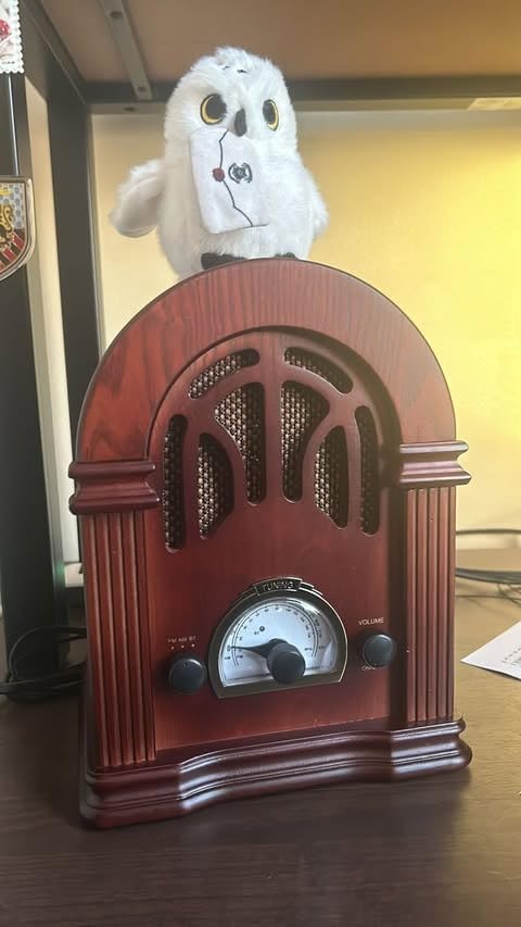ClearClick Retro AM/FM Radio with Bluetooth - Classic Wooden Vintage Retro Style Speaker customer photo 1