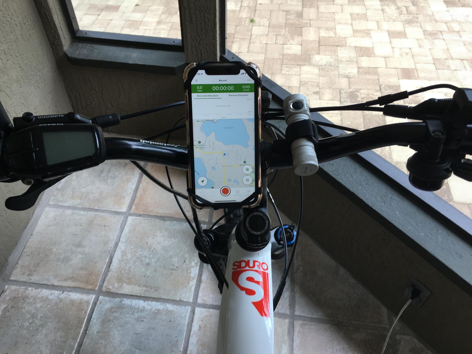 VUP Bike Phone Mount, Universal Bike Cell Phone Holder, 360° Rotatable, Silicone Bicycle Phone Mount Compatible with iPhone 15/14/13/Pro Max/Pro/mini/12/11/Xs/Max/Xr/X/7/8/Plus, 4.0''~6.7'' Cellphones customer photo 1