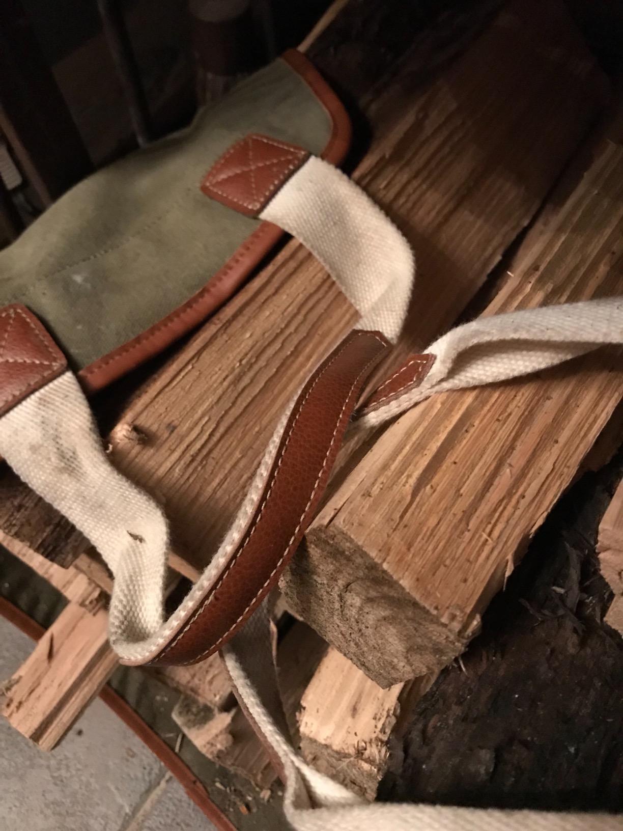 INNO STAGE Waxed Canvas Wood Carrier for Firewood, 44