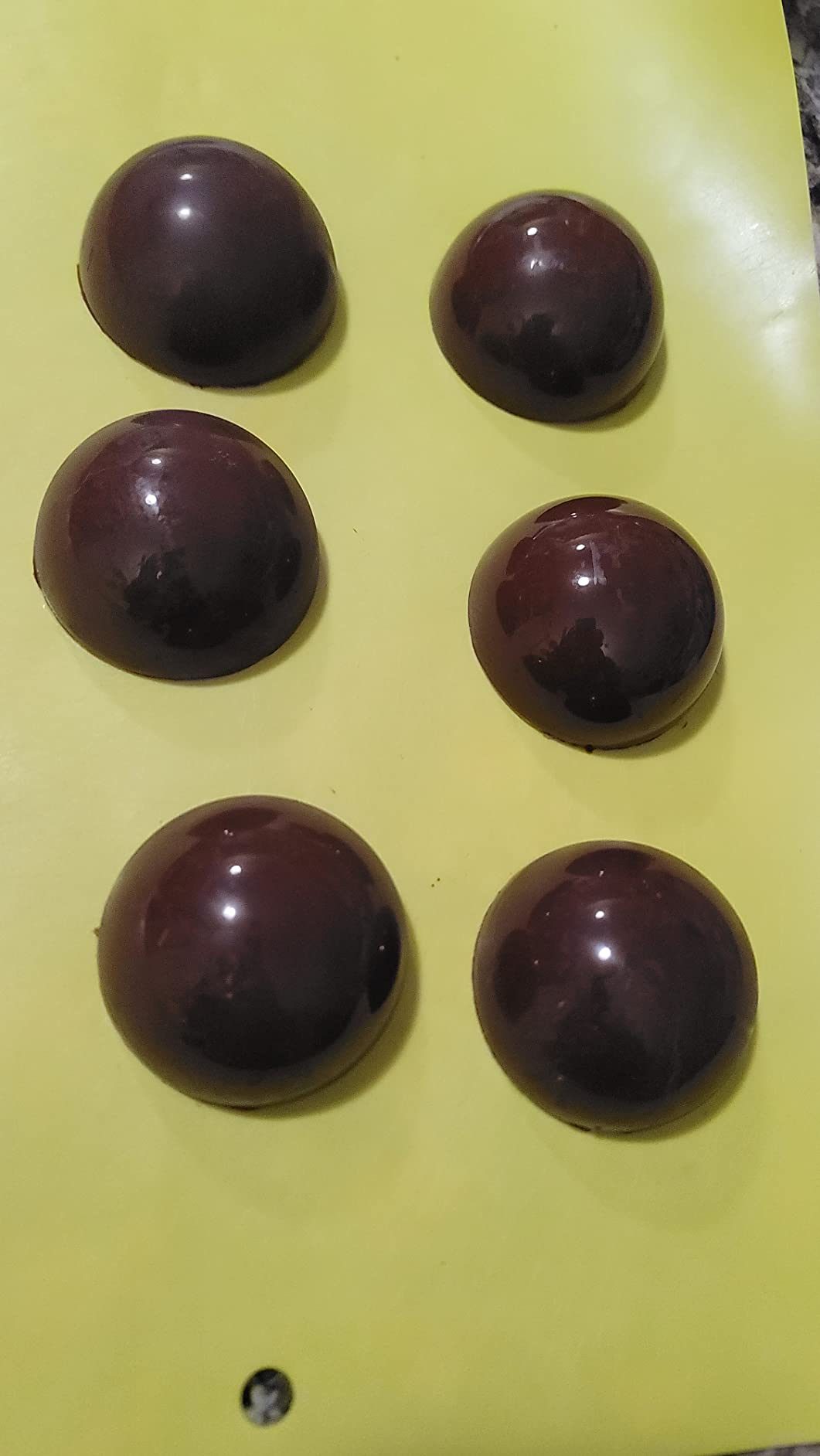 Large Half Ball Chocolate Mold Ball Polycarbonate Mould Chocolate Semi Sphere Mold Tray (Large 2.5inch) customer photo 1