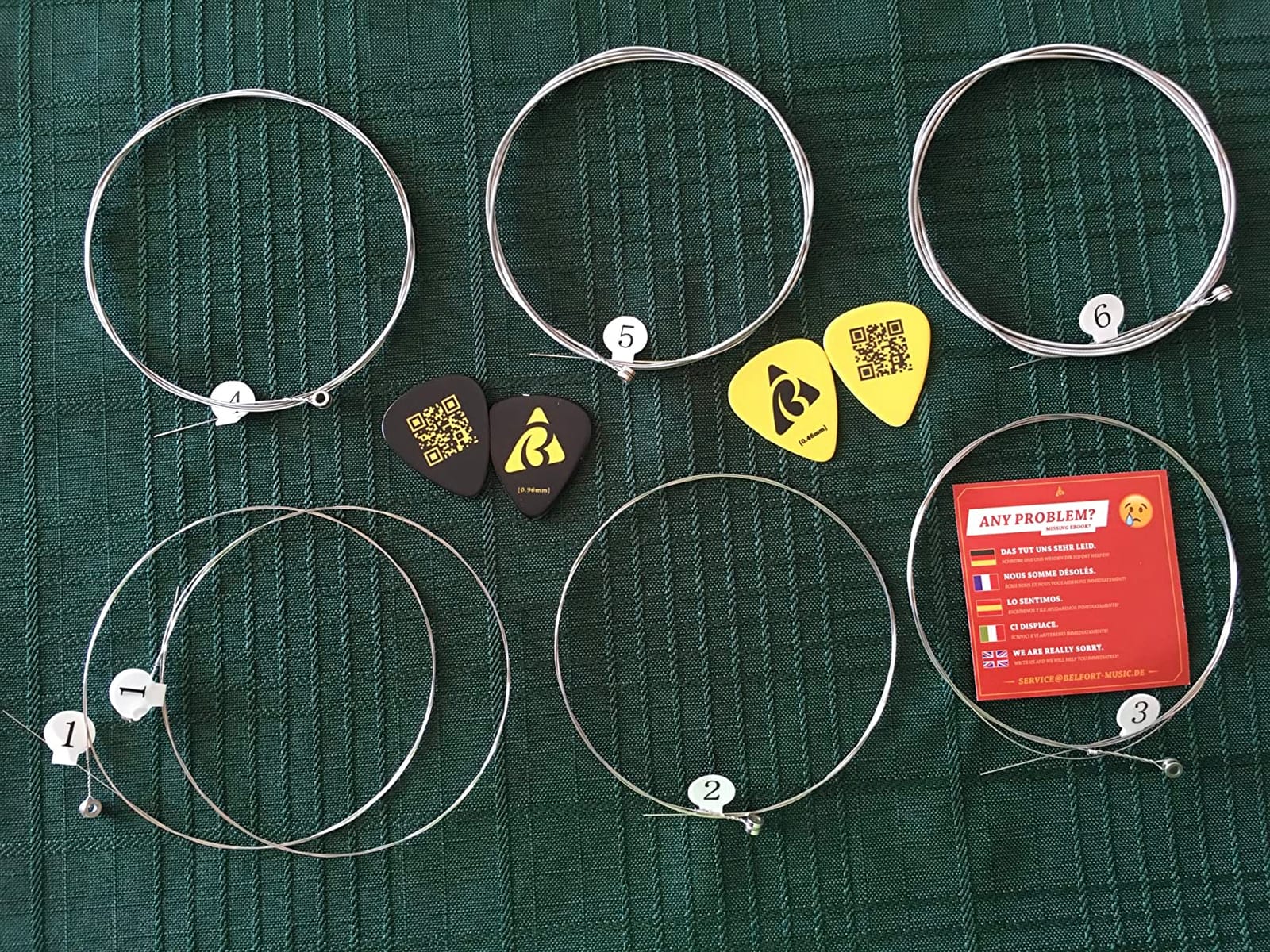 BELFORT Electric Guitar Strings – Nickel Steel 6-String Set (10-46) customer photo 2