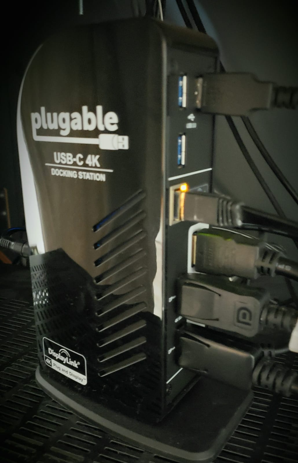 Plugable 13-in-1 USB C Docking Station 4K Triple Monitor with 100W Power Delivery | USB C Dock for Windows, Mac, ChromeOS, Thunderbolt | Driver Required | 3X HDMI and 3X DisplayPort (UD-ULTC4K) customer photo 1