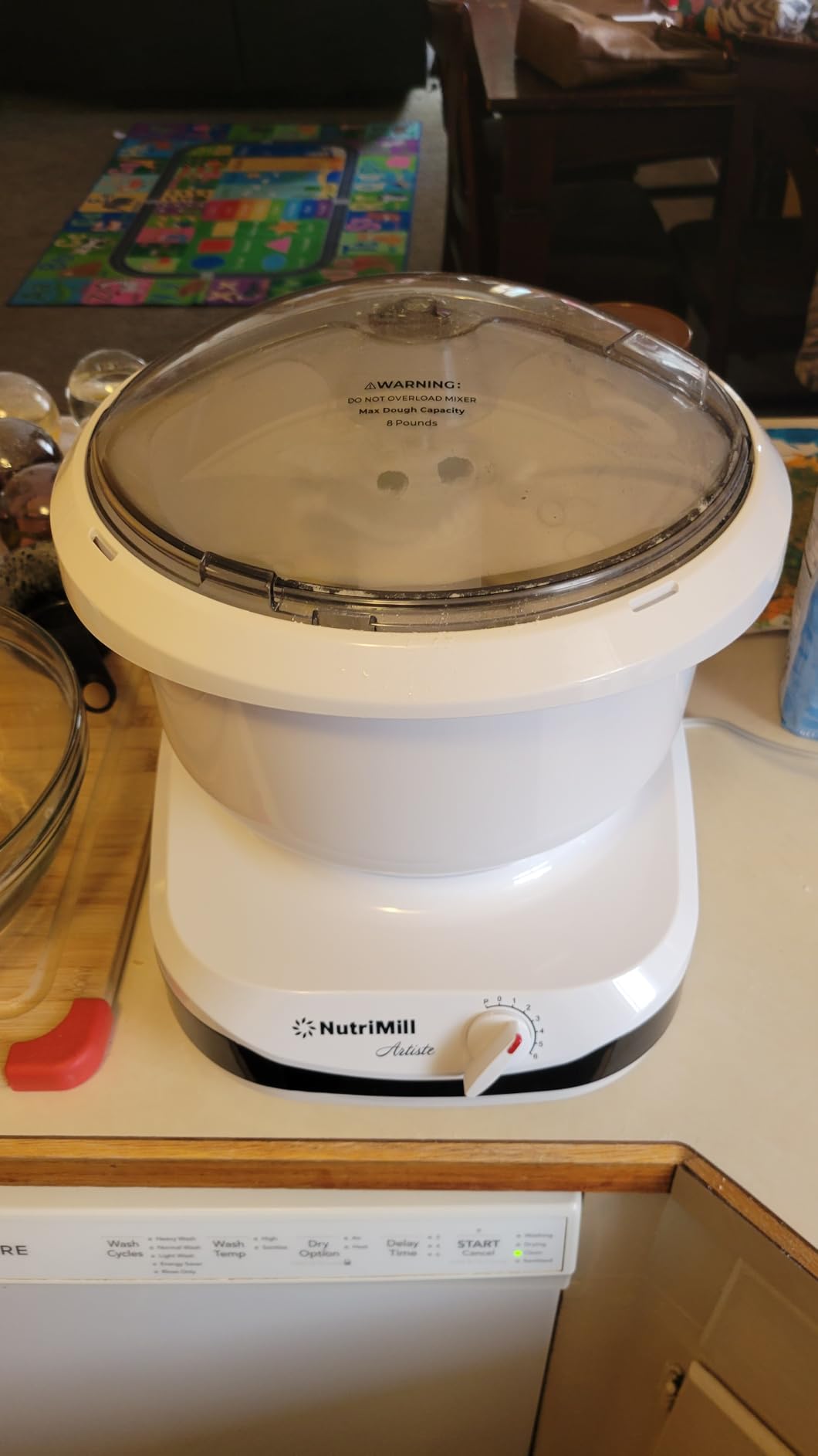 NutriMill Artiste Kitchen Electric Stand Mixer 500 Watt 6.5 Quart Bowl with Dough Hook & Wire Whips customer photo 1