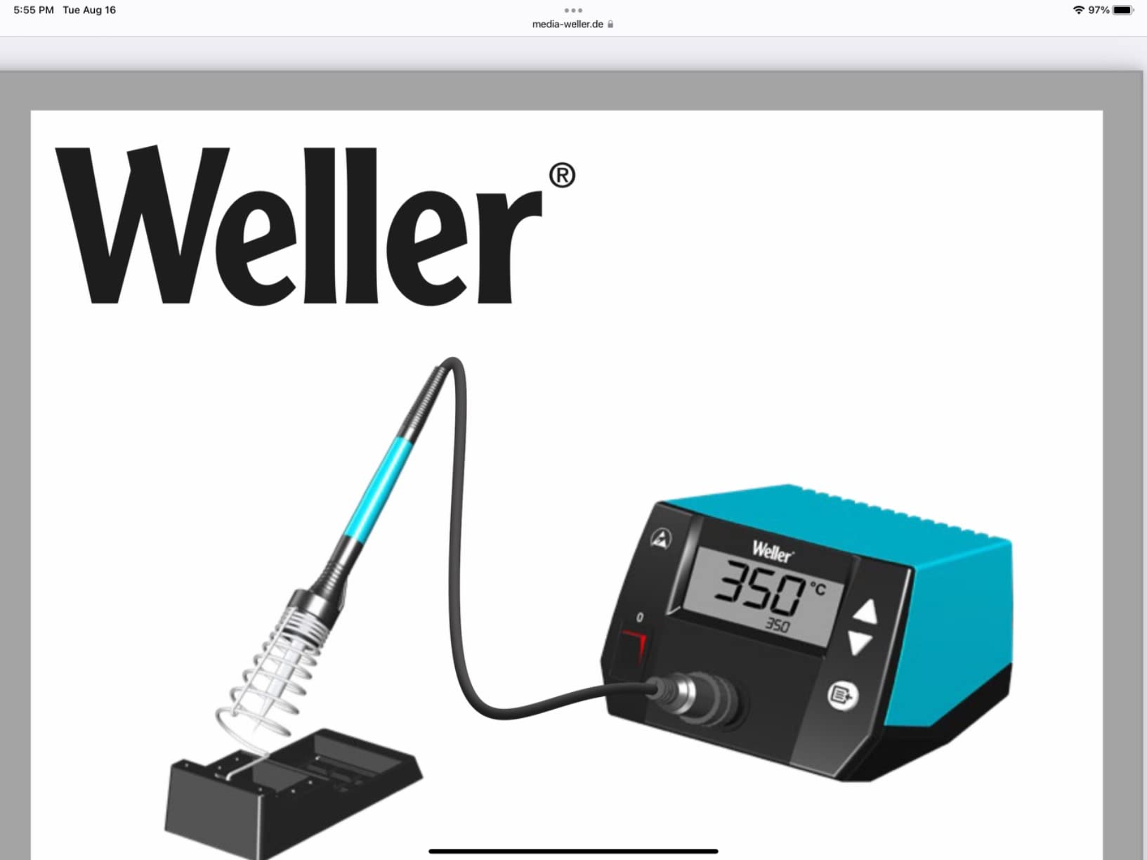 Weller 70 Watt Digital Soldering Station | WE1010NA customer photo 1