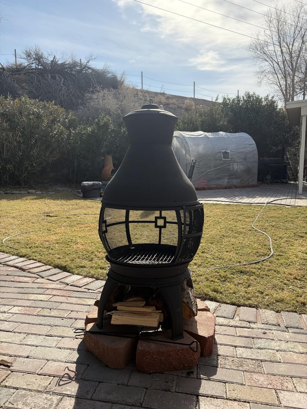 BALI OUTDOORS Chiminea Outdoor Fireplace customer photo 2