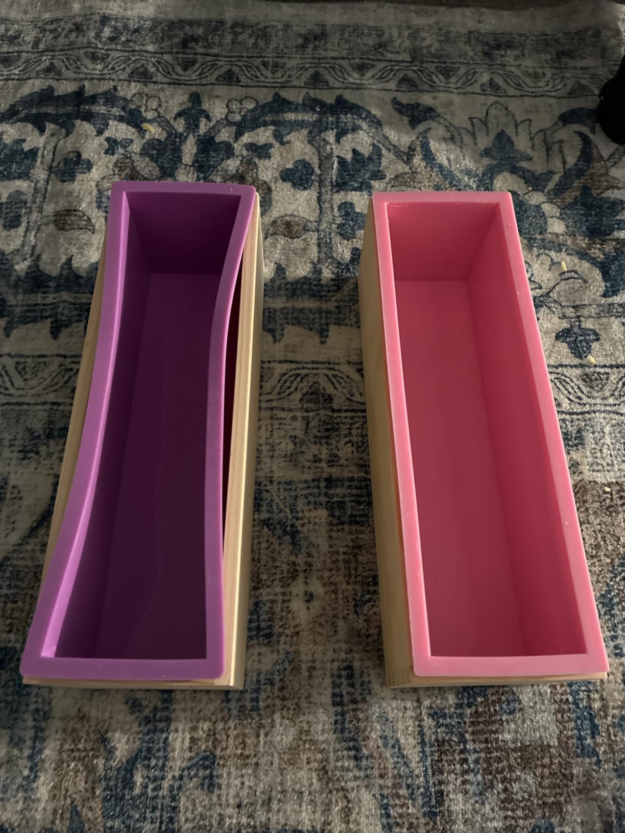 Ogrmar 2PCS Soap Mold Flexible Rectangular Soap Silicone Mold with Wood Box customer photo 1