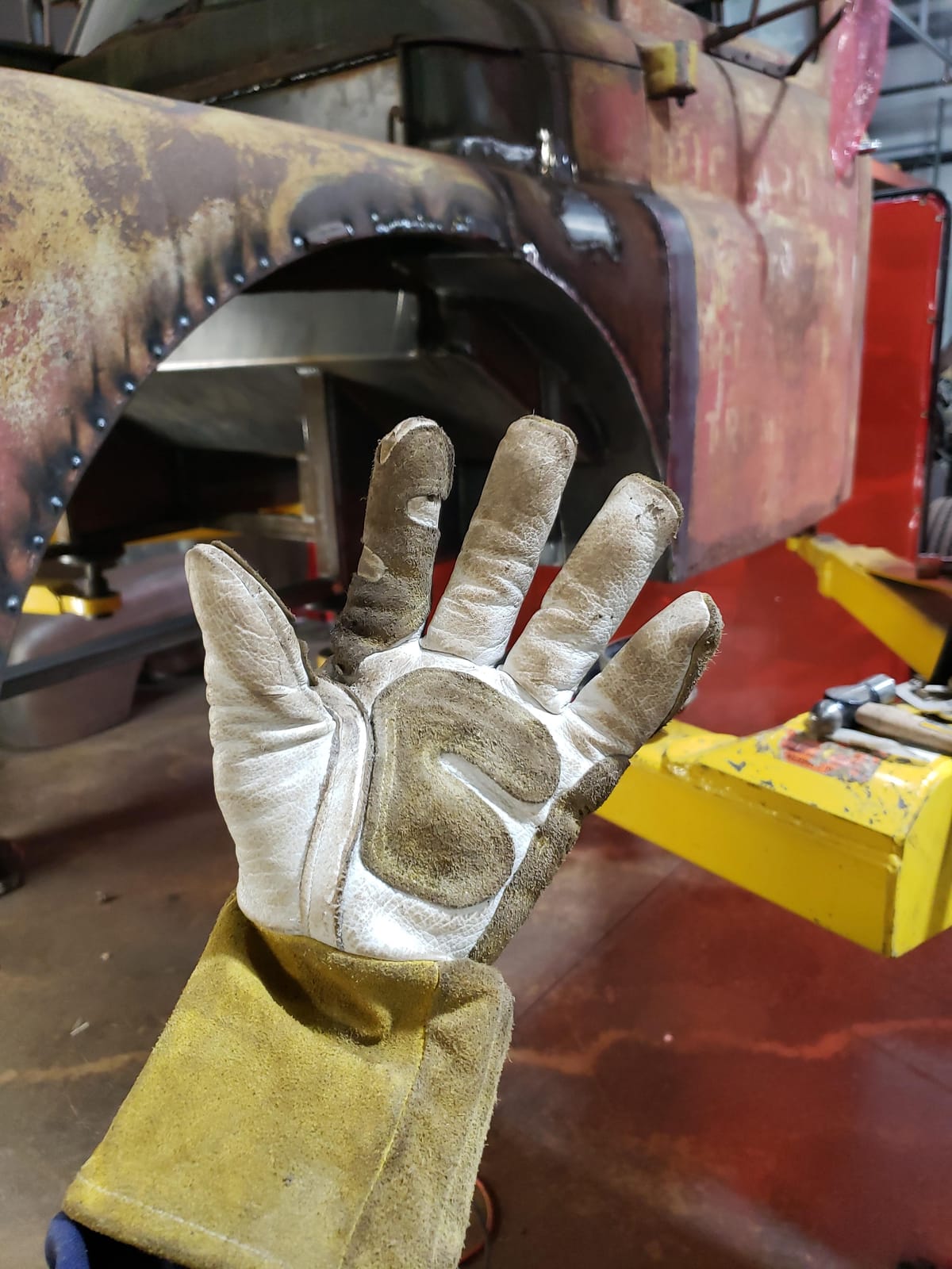 Black Stallion Unisex Adult Top Grain Leather Cowhide Mig Welding Gloves customer photo 2