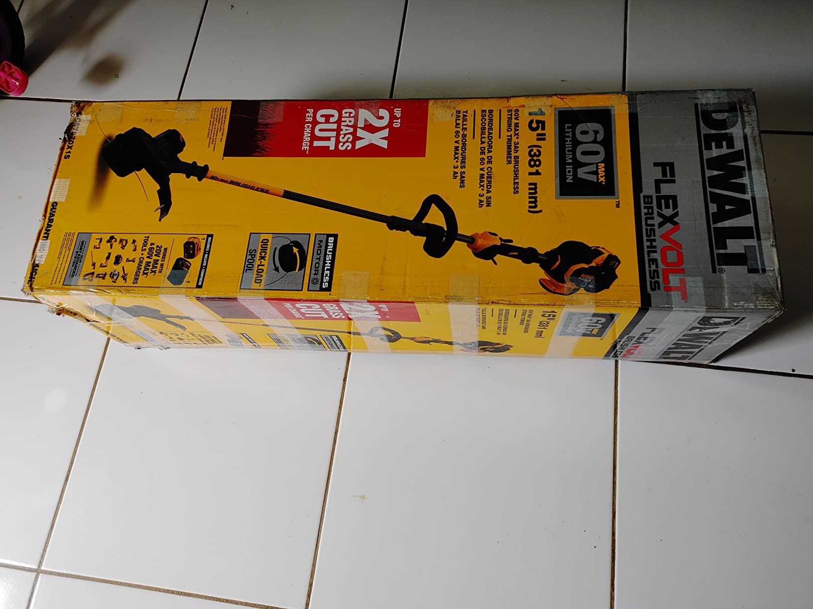 DEWALT DCST970B FLEXVOLT 60V MAX Cordless String Trimmer, Tool Only customer photo 2