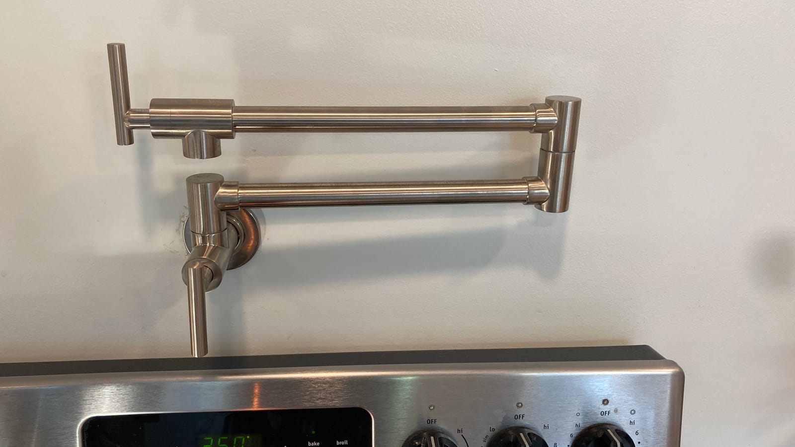 SUMERAIN Pot Filler Faucet Wall Mount Brushed Nickel customer photo 2