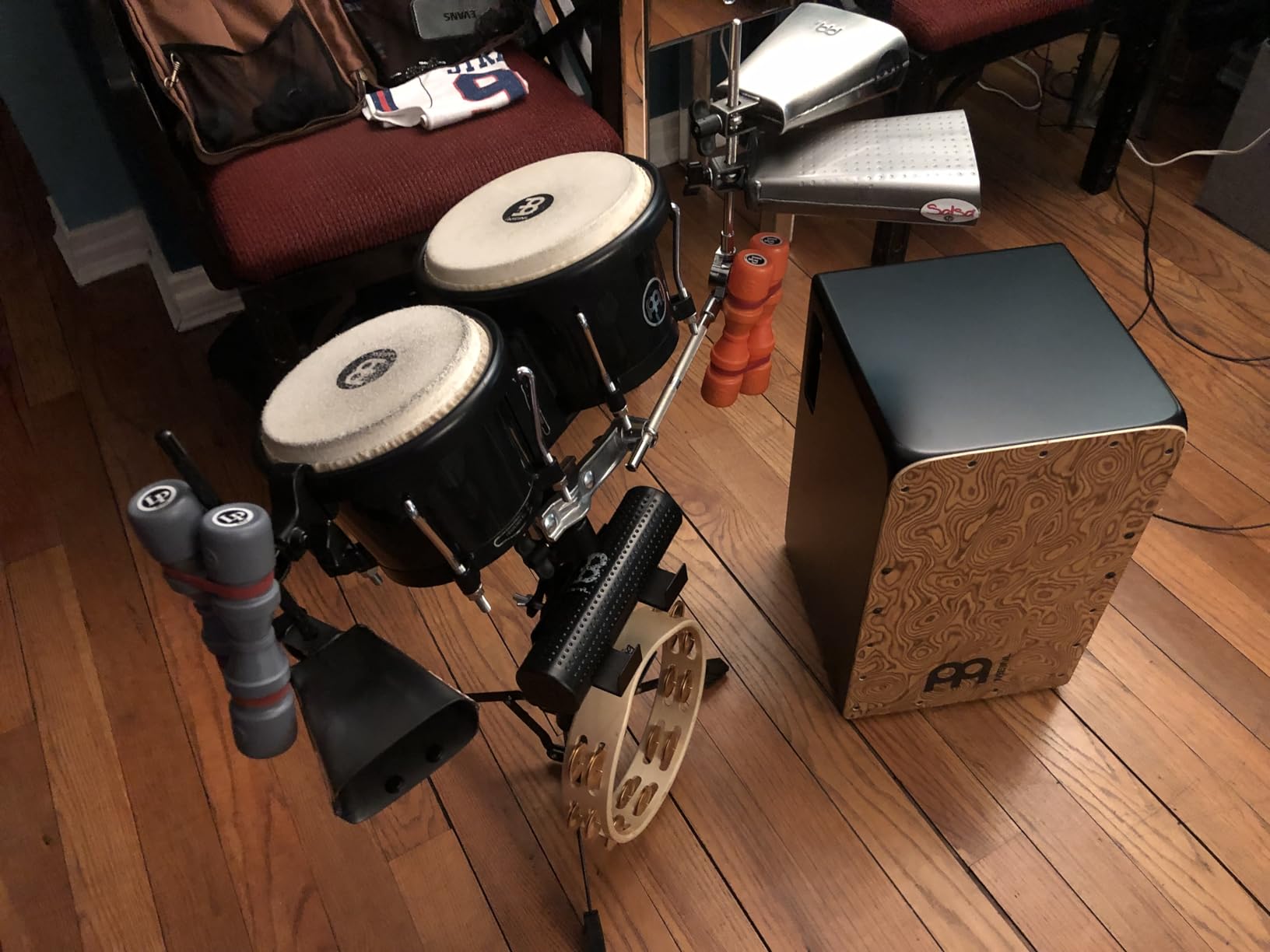 Meinl Pickup Cajon Box Drum with Internal Strings for Snare Effect - Makah Burl Frontplate / Baltic Birch Body, Woodcraft Professional customer photo 1