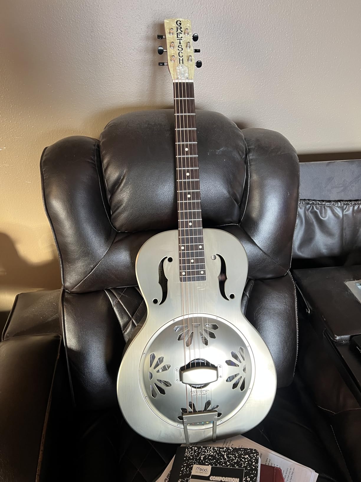 Gretsch G9201 Honey Dipper Round-Neck Metal Resonator - Brass Body, Padauk Fingerboard | Padauk Fingerboard customer photo 1