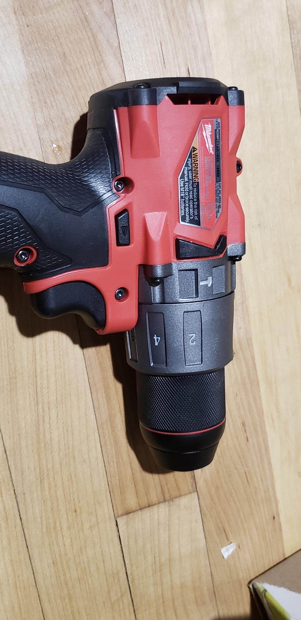 Milwaukee 2804-20 M18 FUEL 1/2 in. Hammer Drill (Tool Only) Tool-Peak Torque = 1,200 customer photo 1