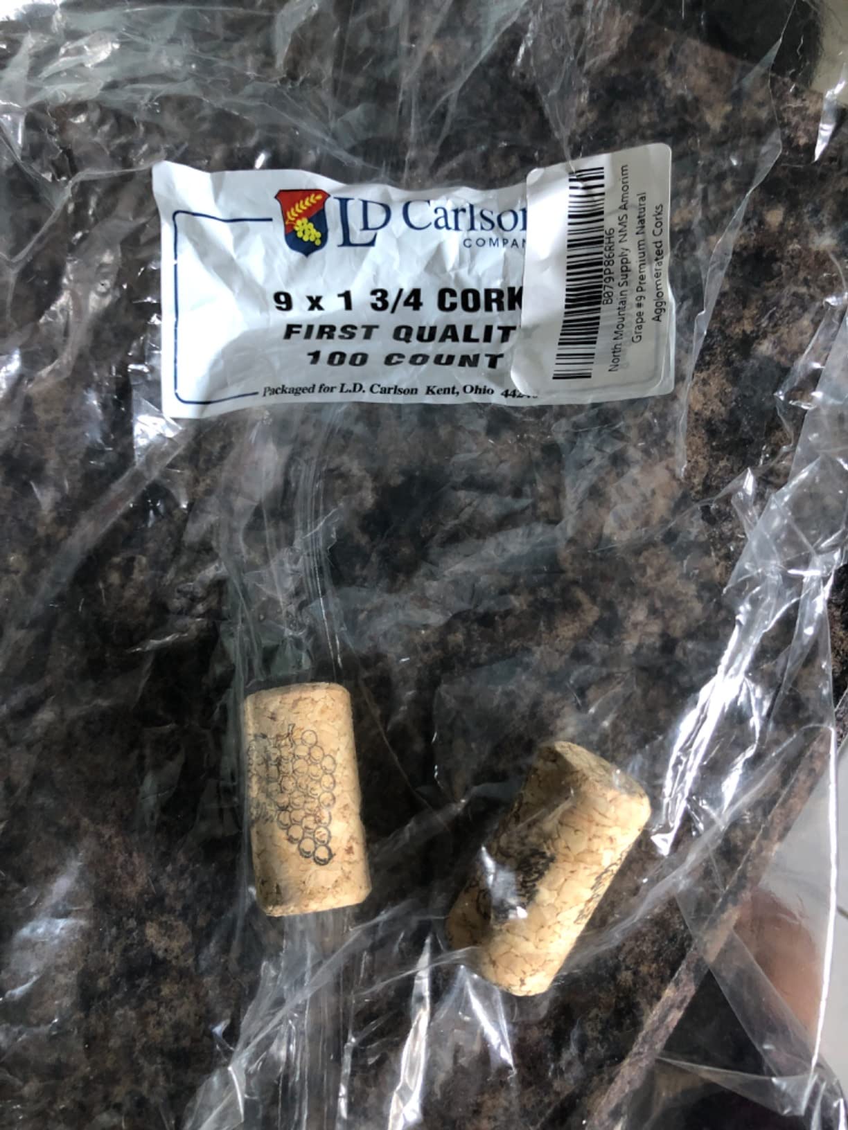 North Mountain Supply - NMS Amorim Grape #8 Premium Natural Agglomerated Corks 7/8