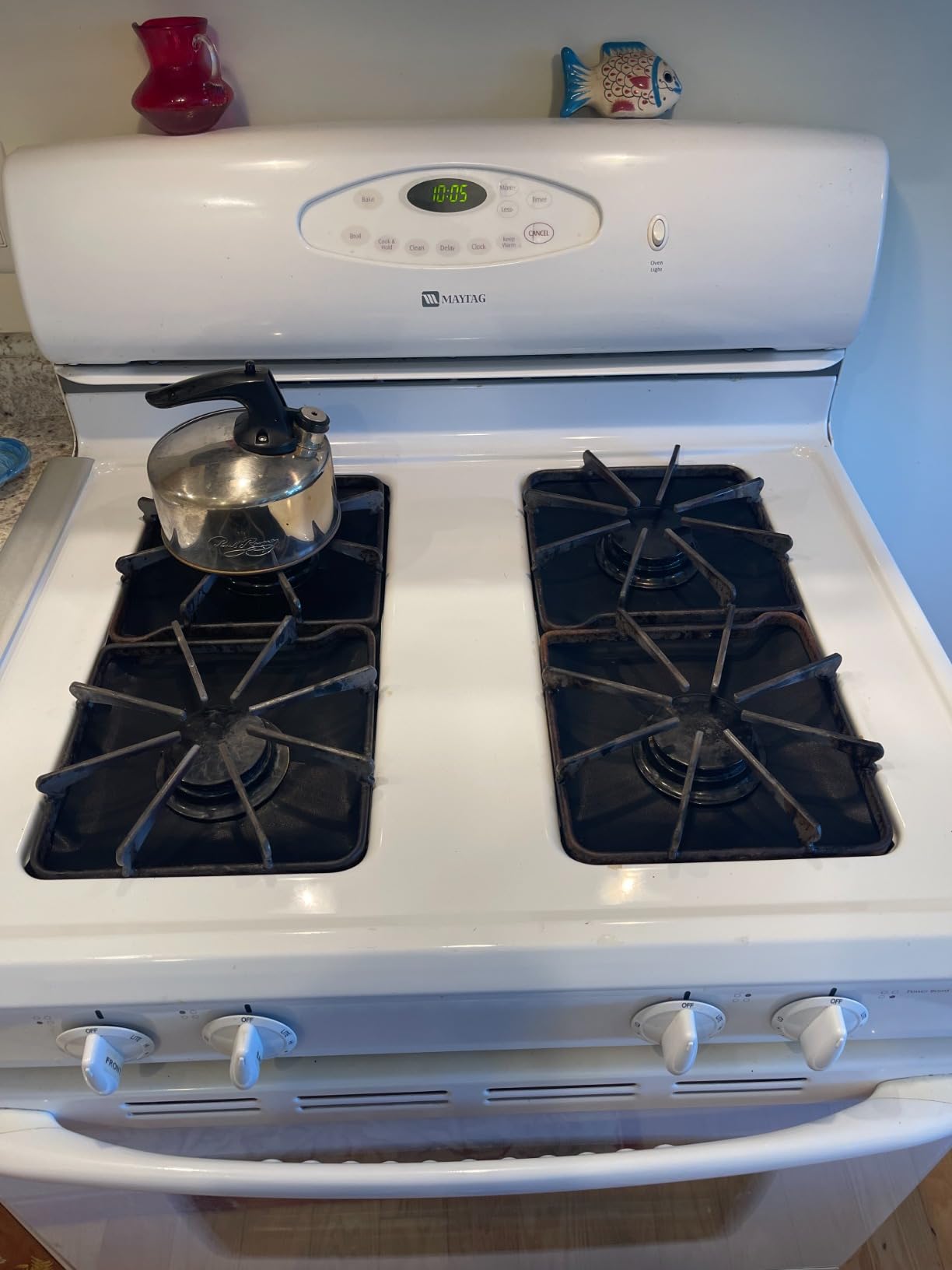 YRYM HT Reusable Gas Stove Burner Covers, 10.6