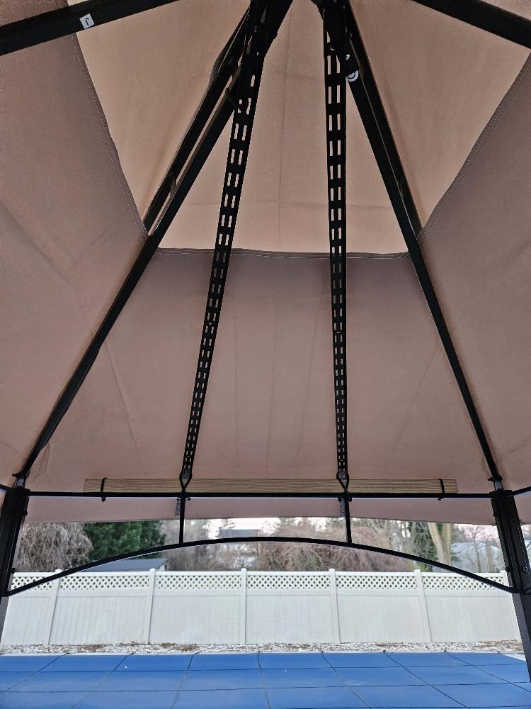 Kozyard Andra 8' x 5' BBQ Grill Gazebo Canopy Tent, Vented Soft Top Roof customer photo 2