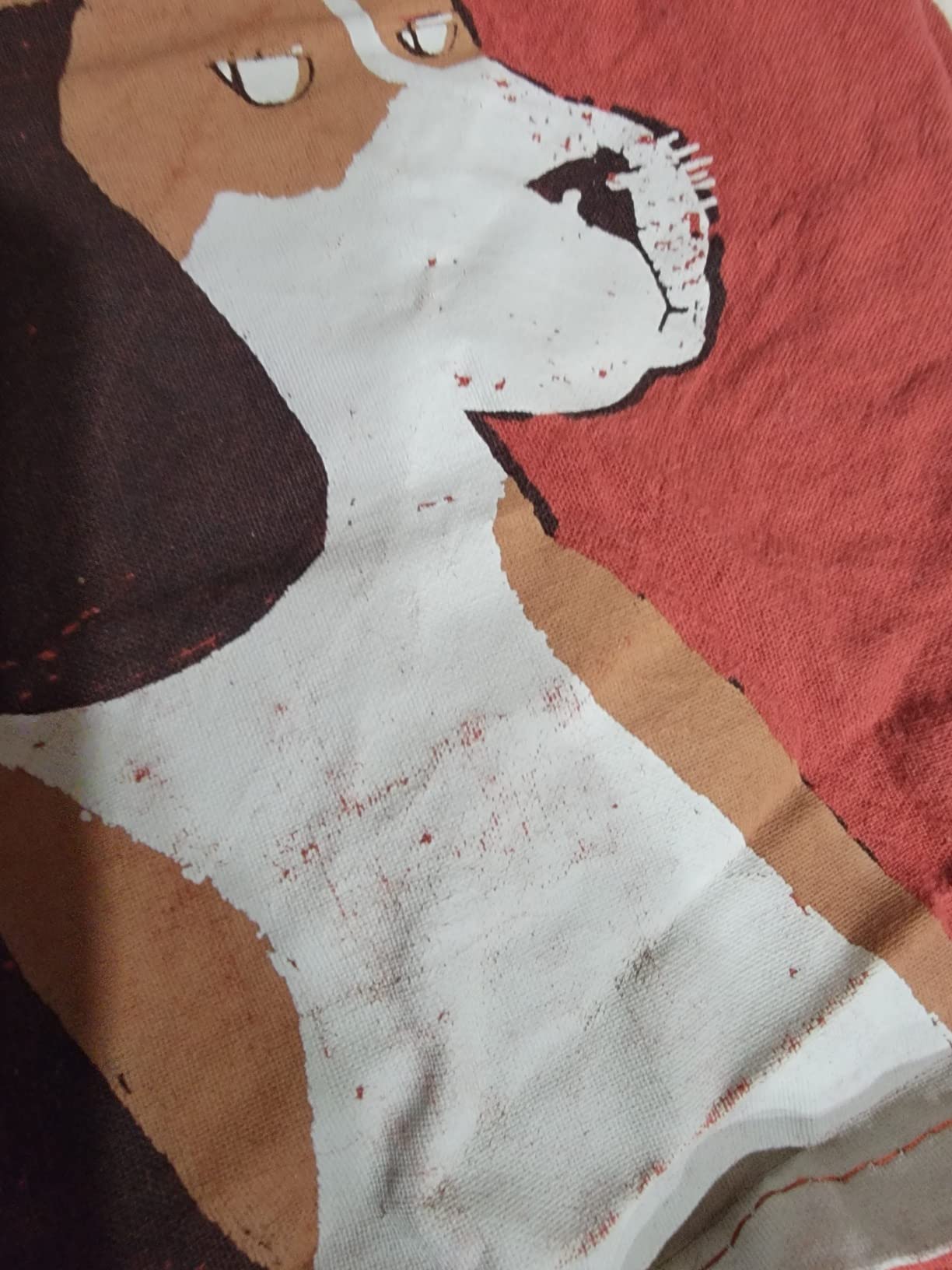 Primitives by Kathy Funny Kitchen Towel, Gifts for Dog Lovers, Bandana Dog Every Meal You Make I’ll Be Watching You, Machine Washable, 28 by 28 Inches, Rustic Pet Kitchen Décor, Tan Cotton customer photo 2
