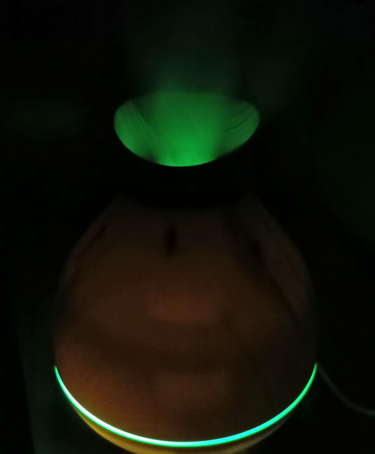 Aromatherapy Essential Oil Diffuser 550ml 12 Hours Wood Grain Aroma Diffuser with Timer Cool Mist Humidifier for Large Room, Home, Baby Bedroom, Waterless Auto Shut-off,7 Colors Lights Changing customer photo 1