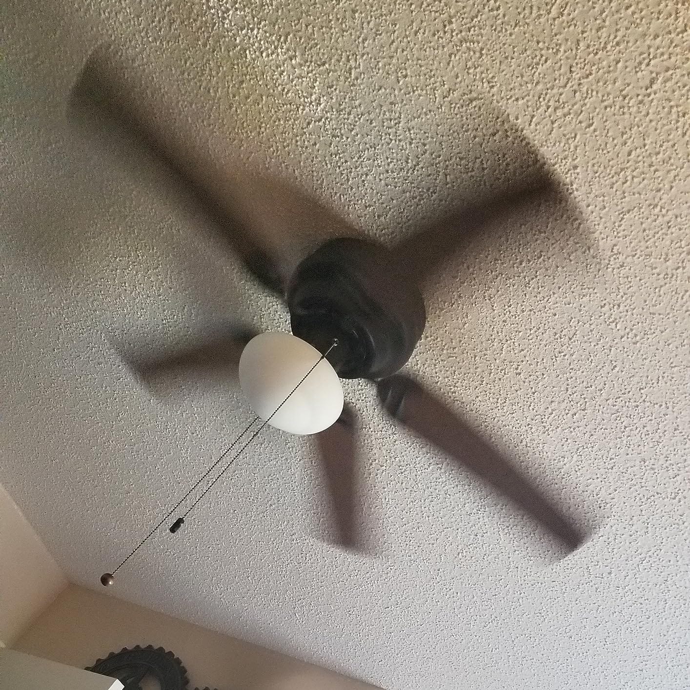 Prominence Home Alvina Traditional 42 Inch Ceiling Fan with Light, LED Flush Mount Ceiling Fan, Indoor Fan with 5 Blades, Light Cherry and Maple Brown Blade Finish Options, Bronze (50860-01) customer photo 1