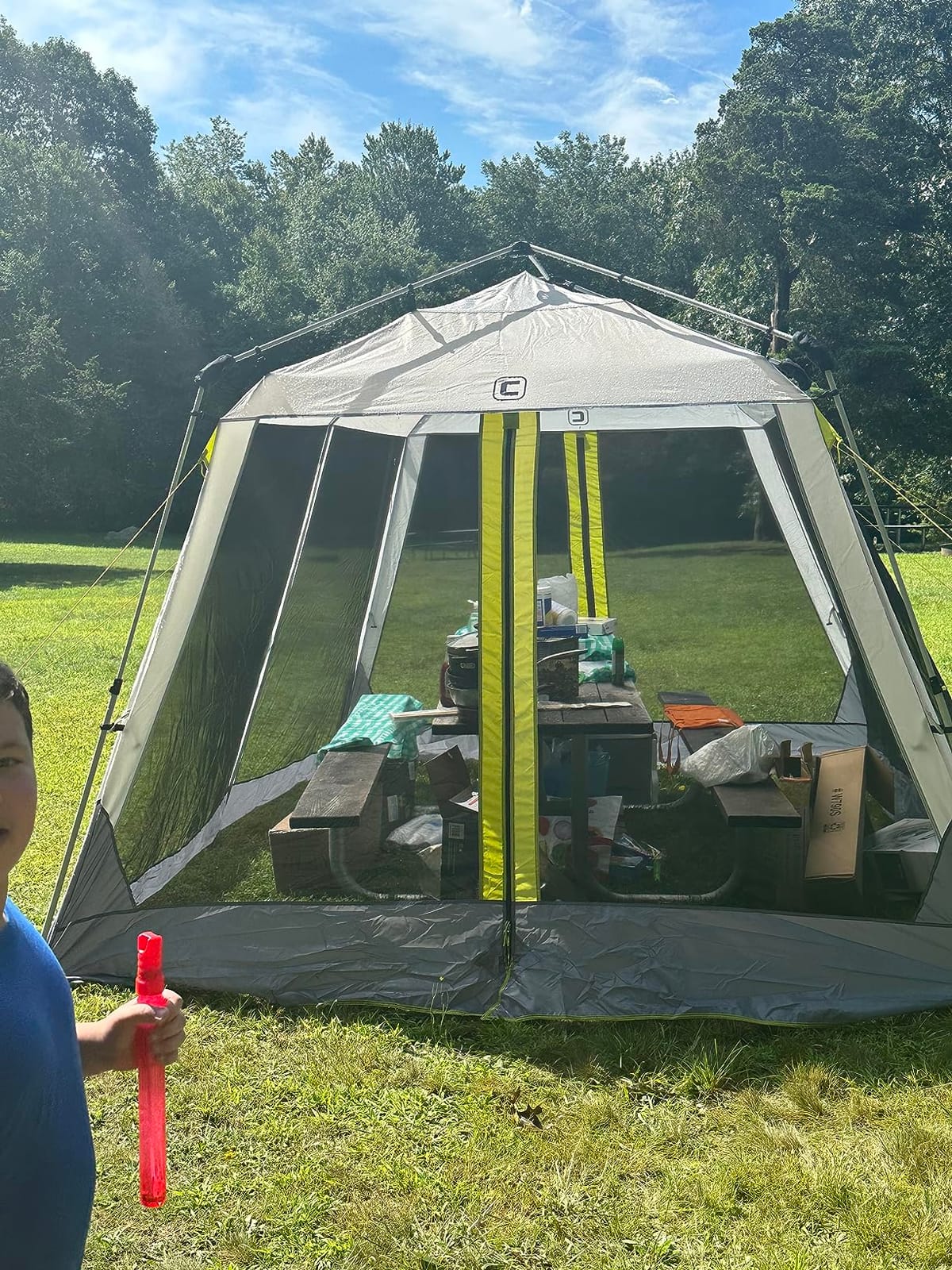 CORE 12'x10' Instant Screen House | Folding and Portable Large Pop Up Canopy Shelter with Included Carry Bag | Perfect for Family Camping, Outdoor, Picnic, Backyards, BBQ, Tailgate, Patio and Party customer photo 1