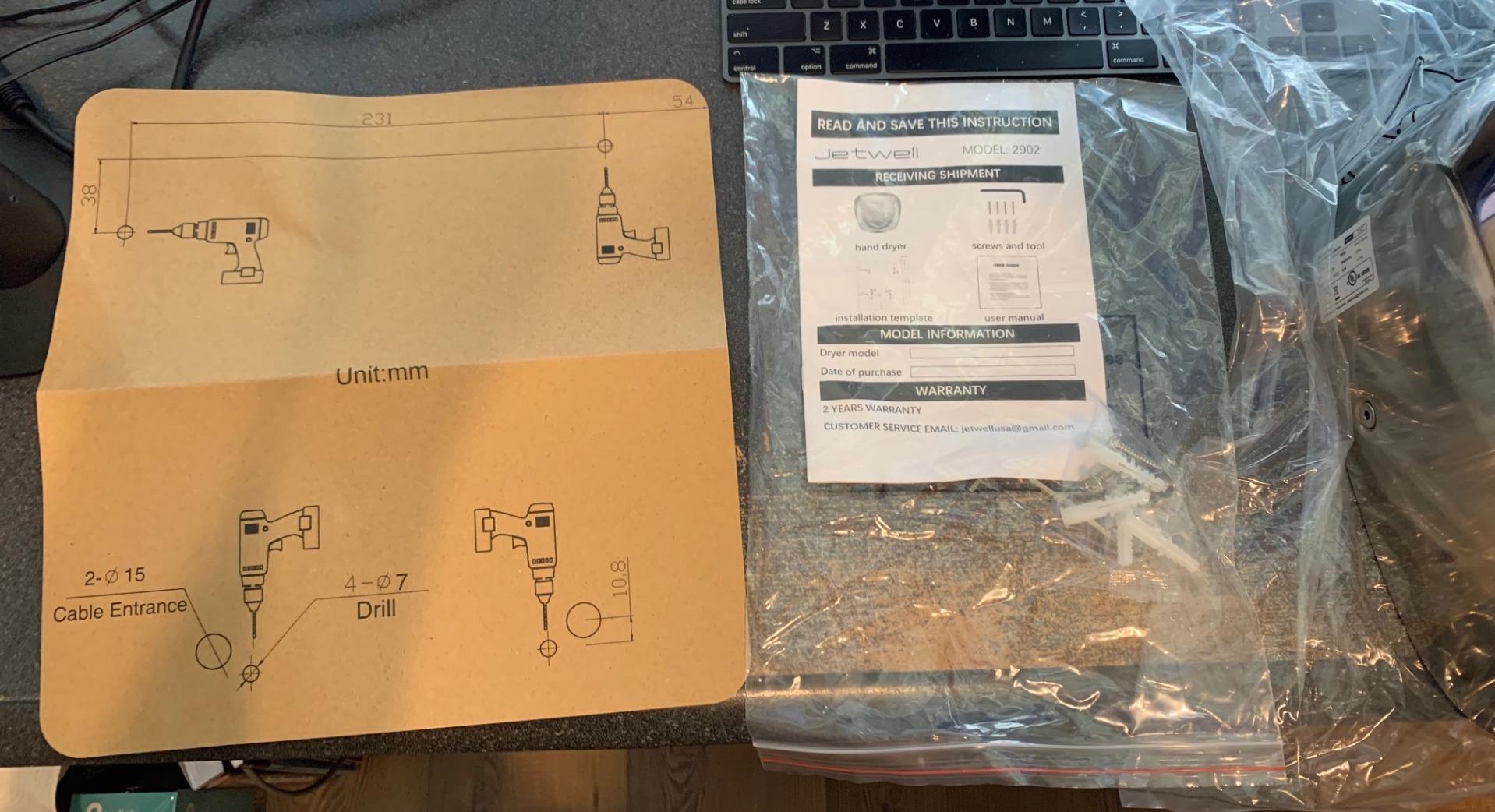 JETWELL 2 Pack UL Certified Commercial Hand Dryer with HEPA Filter JW2902 customer photo 2