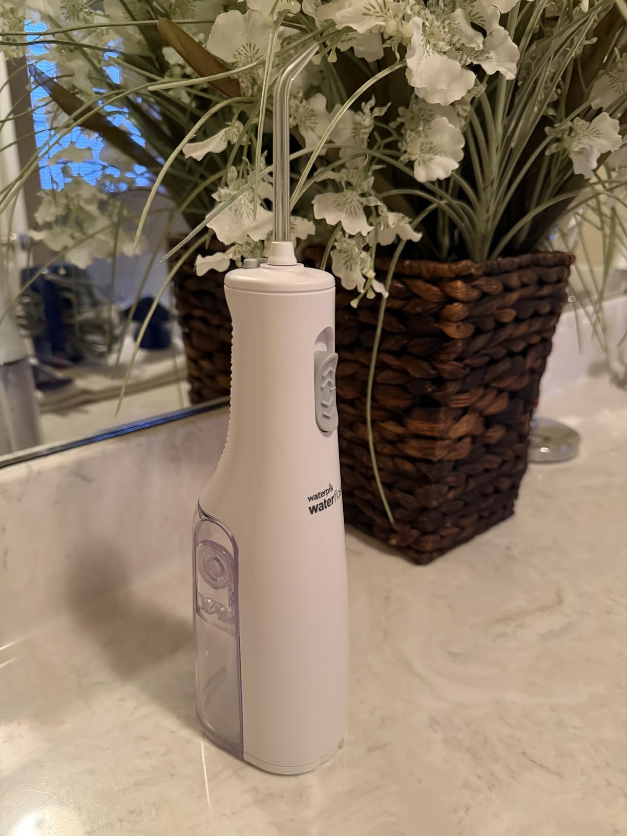 Waterpik Cordless Express Portable Water Flosser, 3 AA Batteries, White customer photo 2
