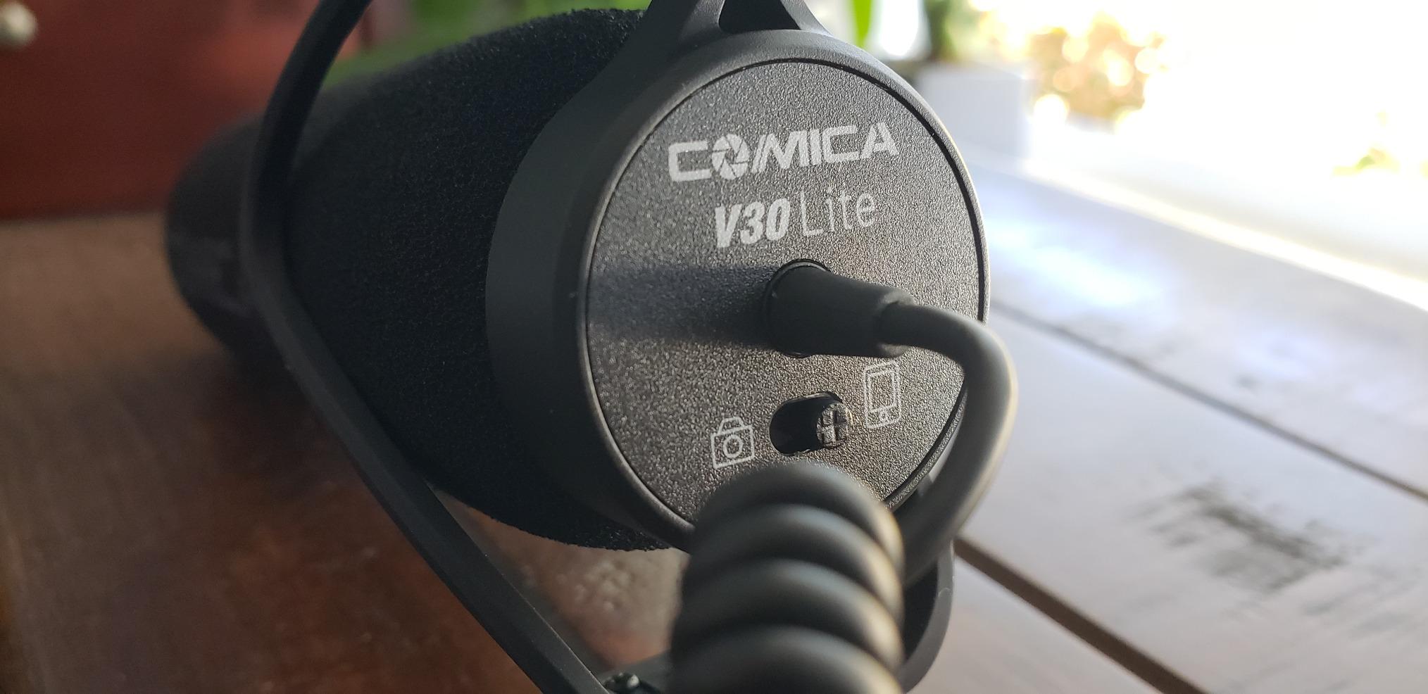 COMICA CVM-V30 LITE Video Microphone,Super-Cardioid Condenser On-Camera Shotgun Microphone for Canon Nikon Sony Panasonic DSLR Cameras,Mic for iPhone Android Smartphone with 3.5mm Jack(Black) customer photo 2