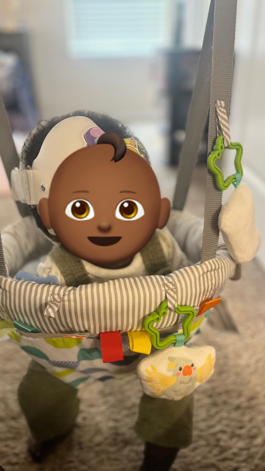 Bright Starts Playful Parade Door Jumper for Baby with Adjustable Strap, 6 Months and Up, Max Weight 26 lbs customer photo 1