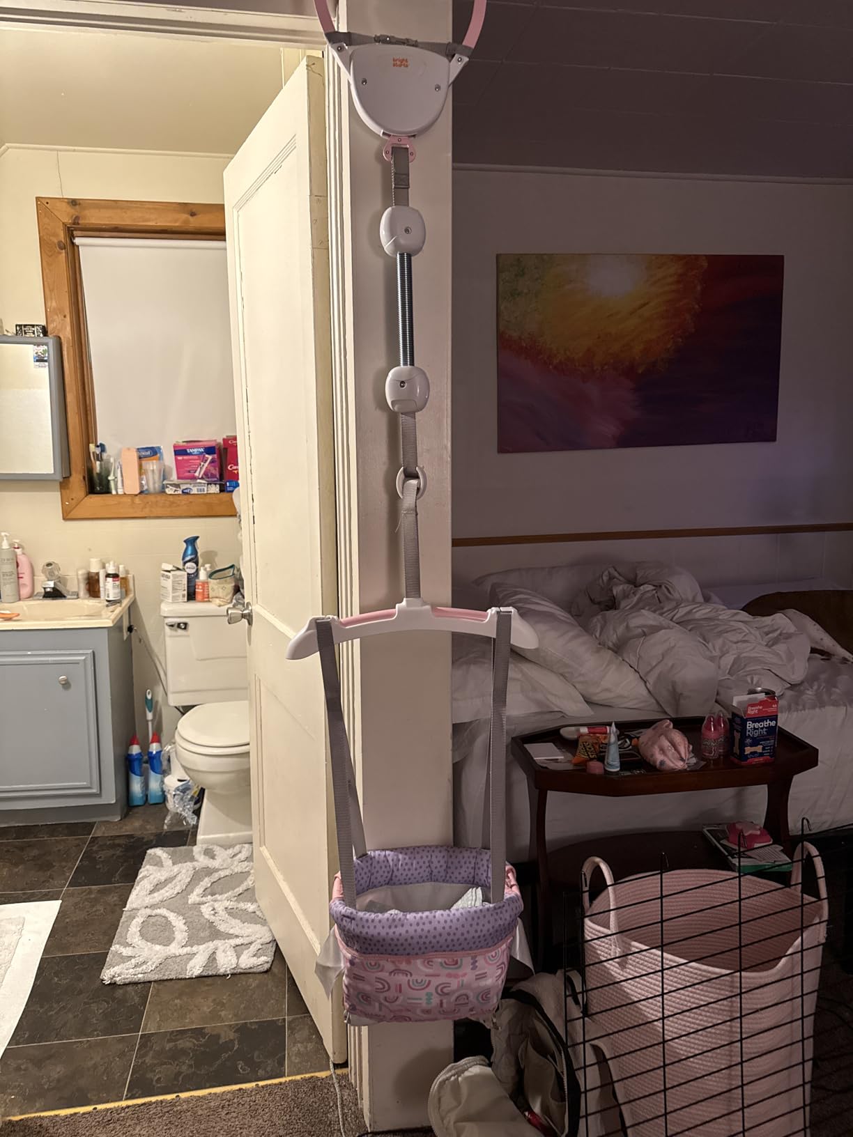 Bright Starts Playful Parade Door Jumper for Baby with Adjustable Strap, 6 Months and Up, Max Weight 26 lbs customer photo 2