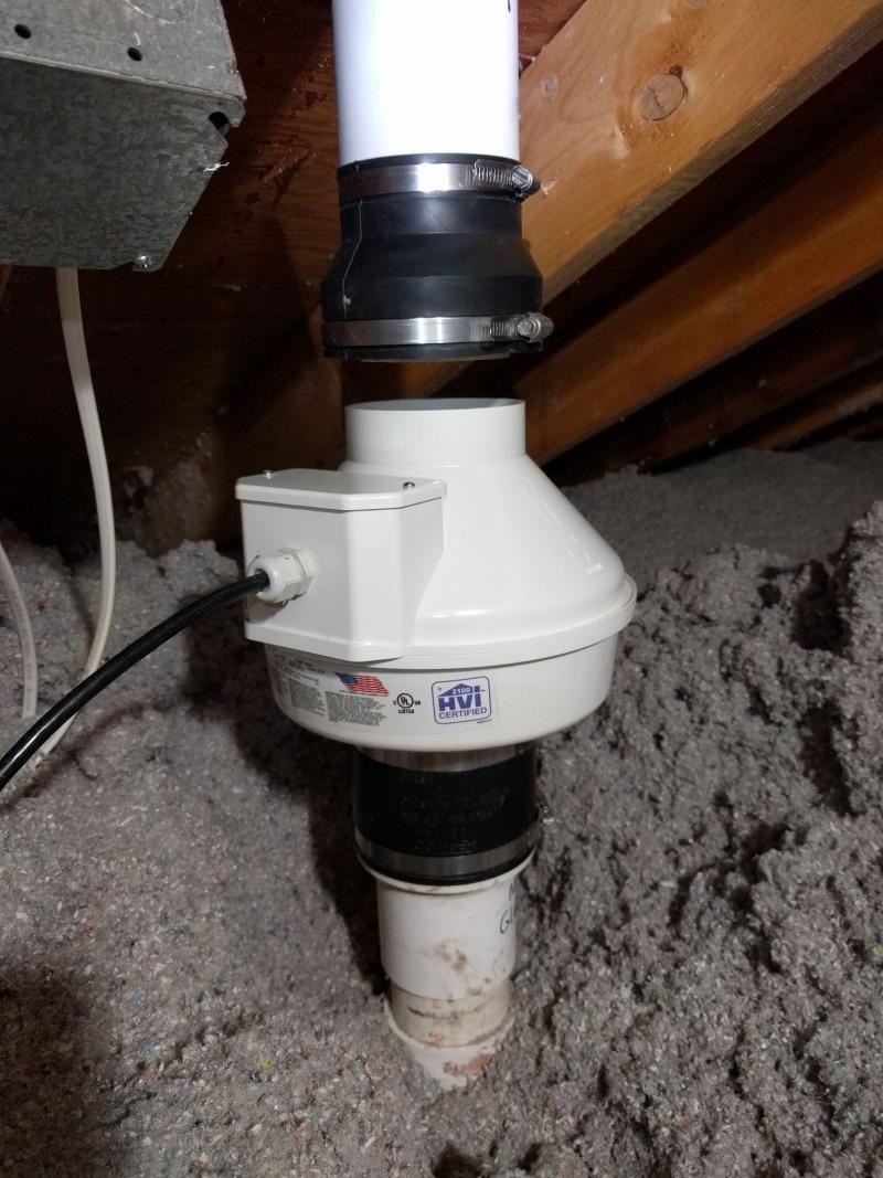 Fantech Rn2 Radon Mitigation Fan, 4.5 in Duct, 123 CFM, Residential System customer photo 1