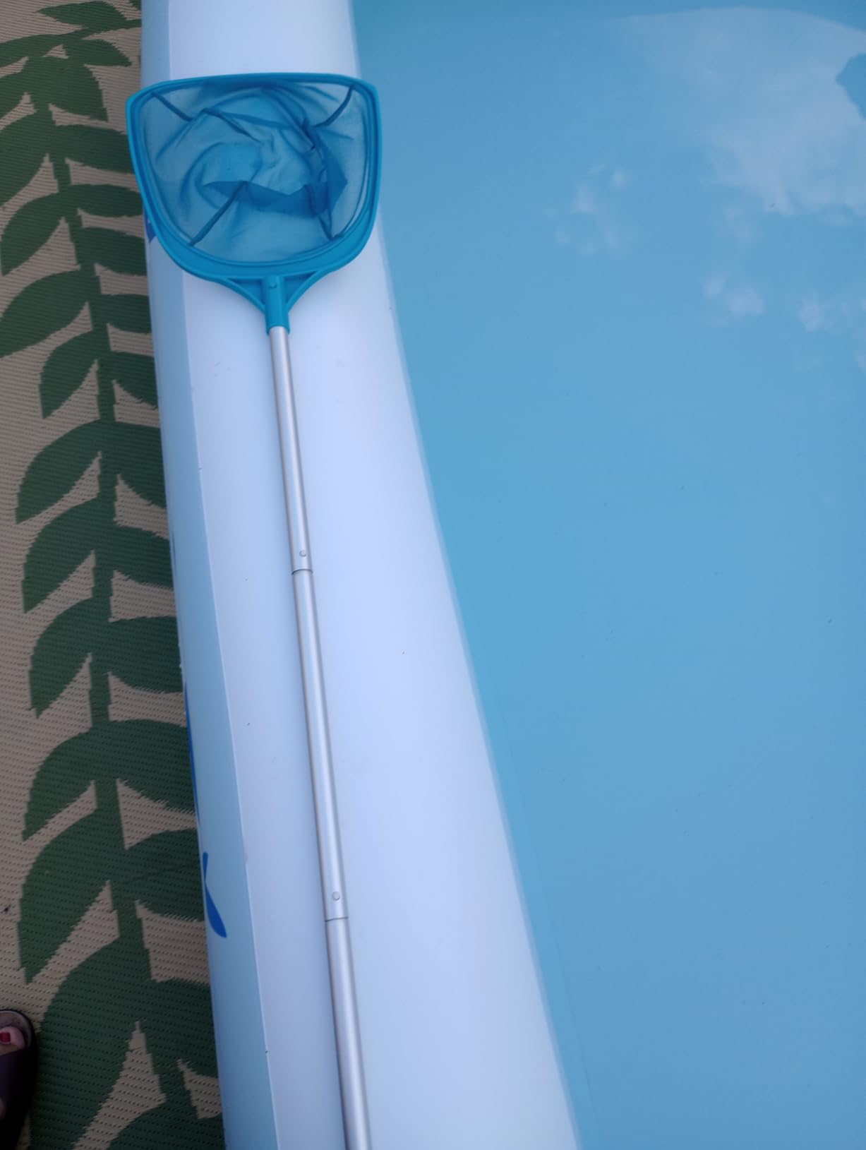 U.S. Pool Supply Swimming Pool 5 Foot Leaf Skimmer Net with 4 Aluminum Pole customer photo 2