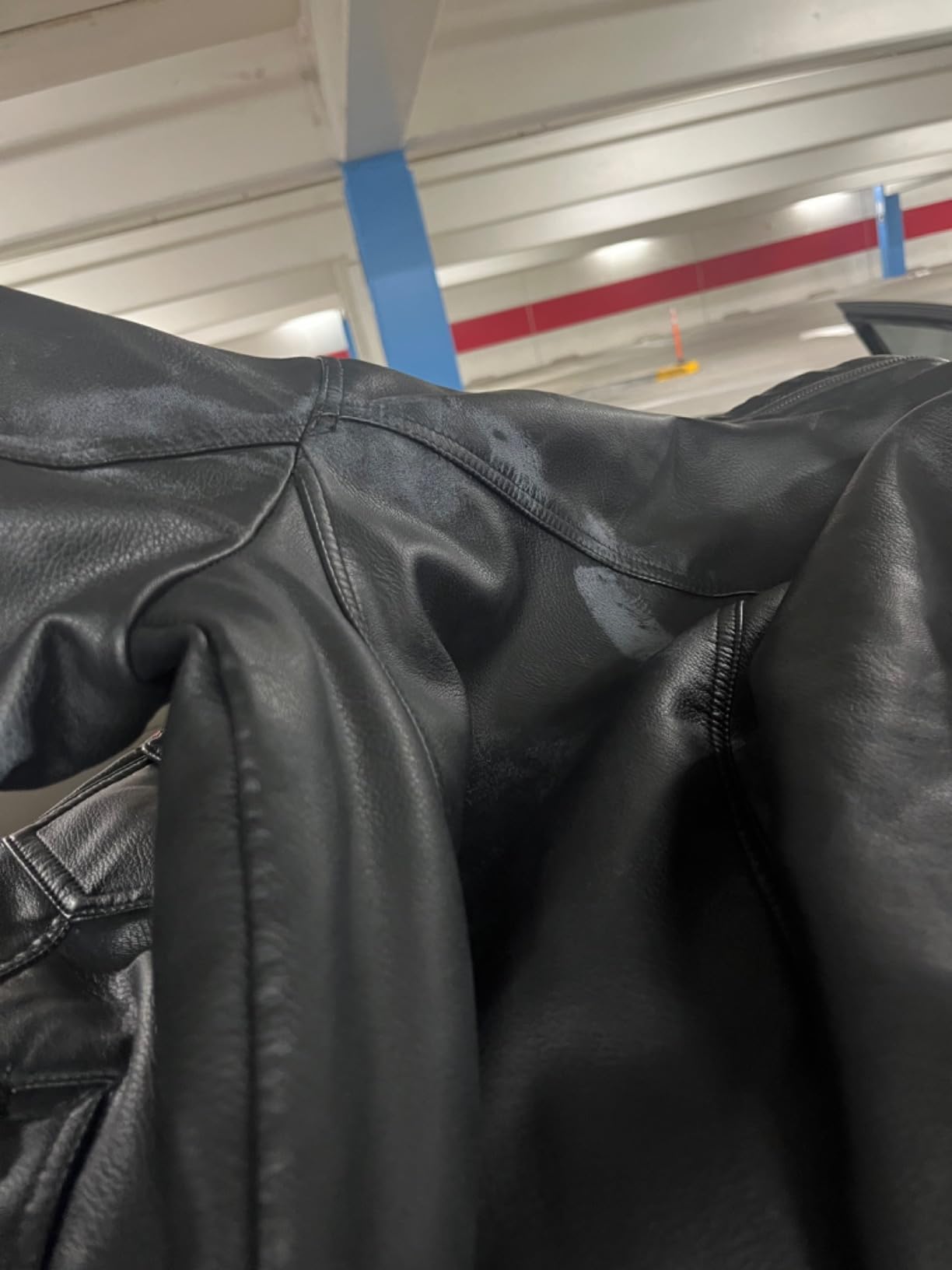 Levi's Men's Faux Leather Aviator Bomber Jacket Coat customer photo 1