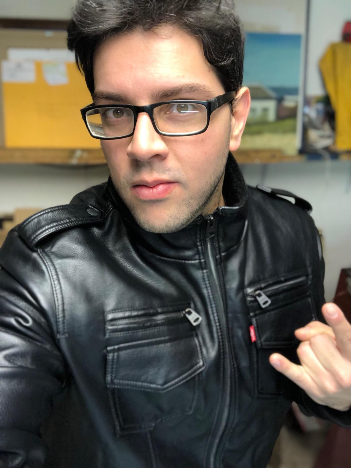 Levi's Men's Faux Leather Aviator Bomber Jacket Coat customer photo 2